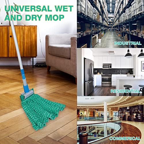 DIRT RUSHER 2 Pack Microfiber Tube Mop Head Replacement
