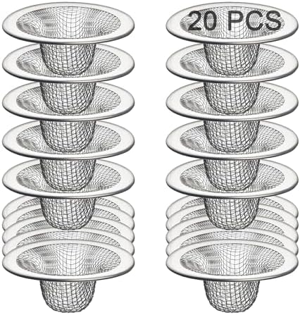 20Pcs Stainless Steel Sink Drain Strainer Mesh for Bathroom