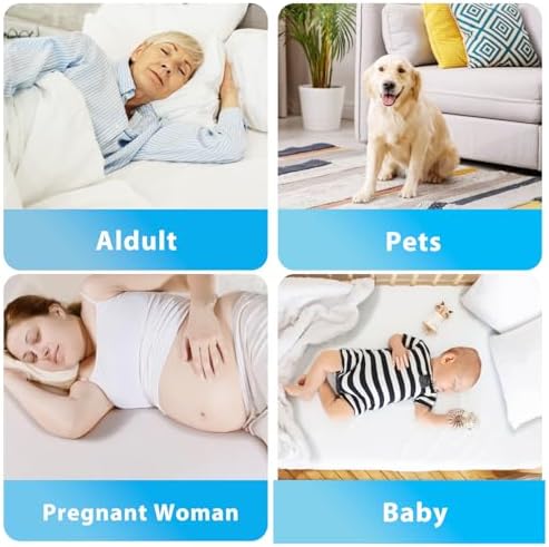 Brosive Reusable Incontinence Bed Pads 8 Cups 34x36 Inch 4 Pack