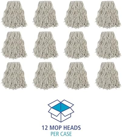 Boardwalk BWKCM02024S Banded Cotton Mop Head 24 White 12 Per Carton