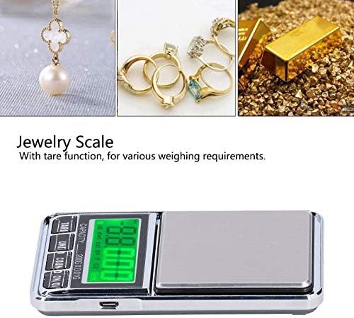 Restokki Electronic Jewelry Scale with Green Backlight LCD Display