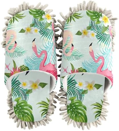 Sinestour Flamingo Mop Slippers for Floor Cleaning 1