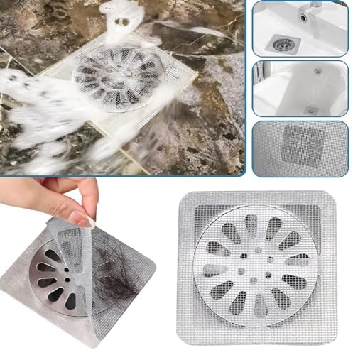 30PCS Disposable Hair Drain Stickers for Bathrooms and Kitchens