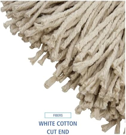 Boardwalk BWK724CEA 24 oz Cotton Wet Mop Head - White 1