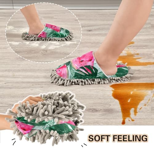 Sinestour Watermelon Mop Slippers for Floor Cleaning 1