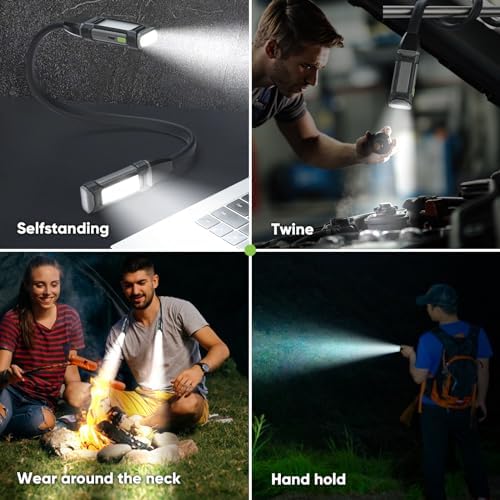 Durapower Neck Light Rechargeable Work Light with Magnetic Base