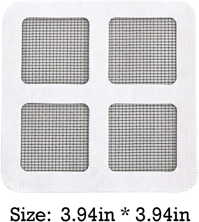 CVSN 30pcs 4 X 4 Disposable Shower Drain Cover Strainer Hair Catcher