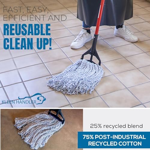 KLEEN HANDLER Cut End Finish Mop Replacement Head