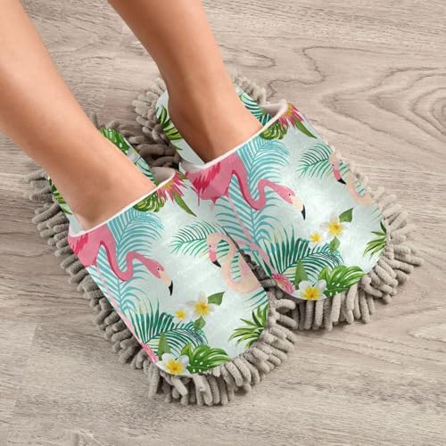 Sinestour Flamingo Mop Slippers for Floor Cleaning 1