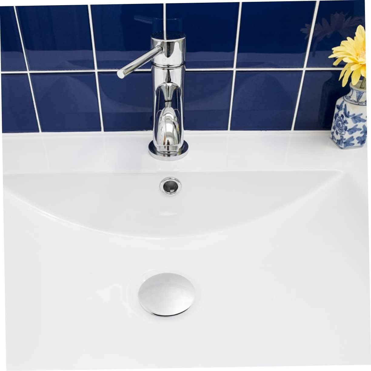 Silver Zinc Alloy Sewer Drain Cover for Sink Bathtub and Laundry