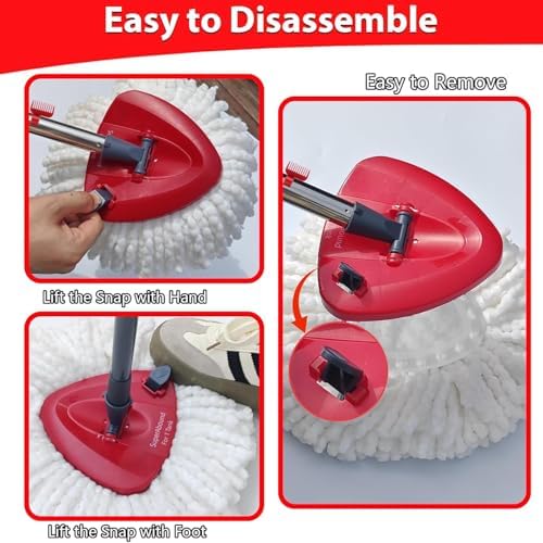 Bublador Spin Mop Head Replacement for O-Cedar EasyWring 1 Tank