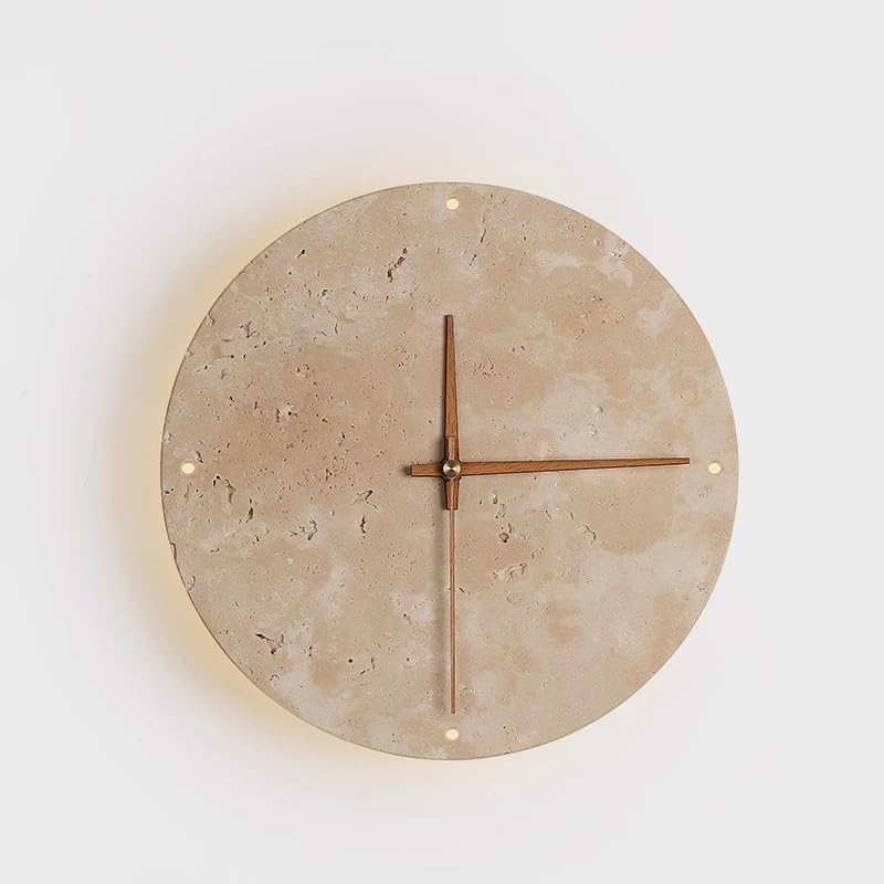 LINGCMP Marble Wall Sconce with Clock Hand