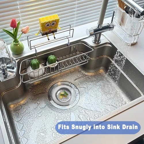 LMOMSS Kitchen Drain Strainer 2 Pack Stainless Steel 1