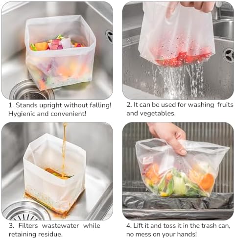 WERKI 30PCS Free-standing Kitchen Sink Strainer Bags 1