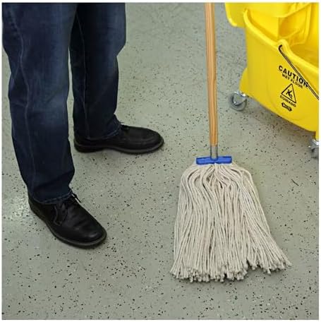 Boardwalk BWK724CEA 24 oz Cotton Wet Mop Head - White 1