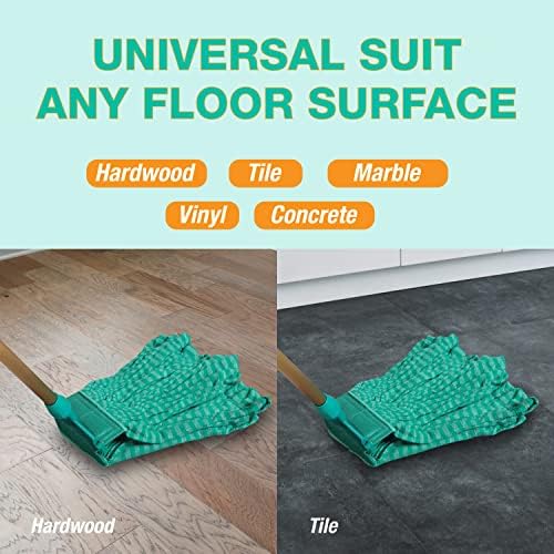 DIRT RUSHER 2 Pack Microfiber Tube Mop Head Replacement