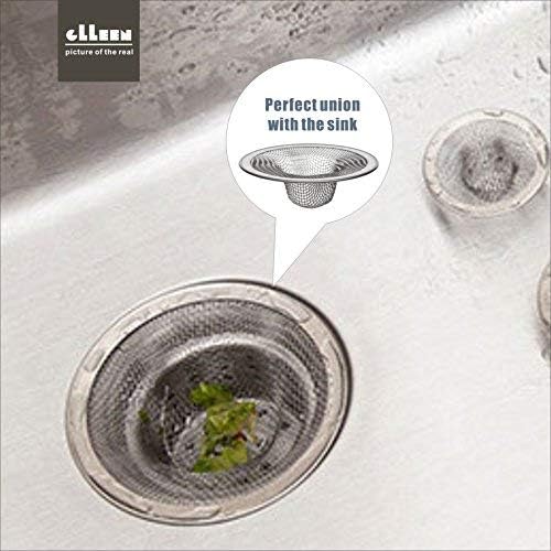 GXONE Drain Hair Catcher Mesh Metal Sink Strainer Set of 2