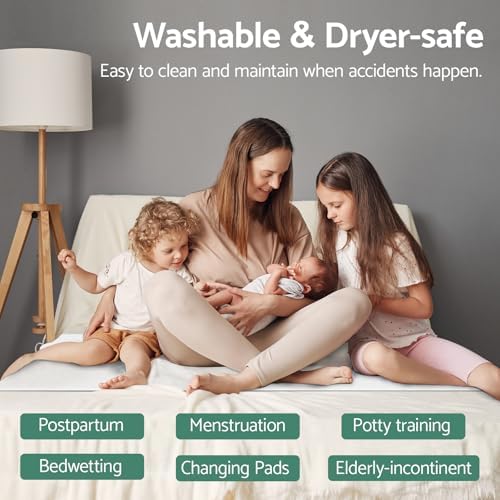 CoolShields Waterproof Bed Pads 76x36 Reusable for Incontinence
