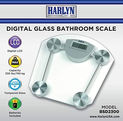 Harlyn Digital Bathroom Scale with Tempered Glass