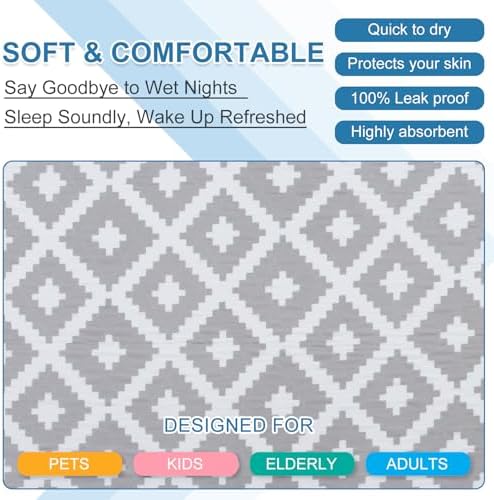 OUTCREATOR Washable Bed Pads 34x56 Pack of 2