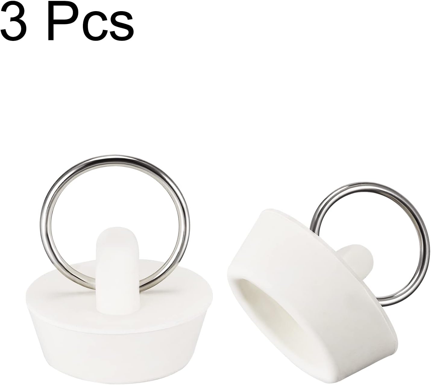 Uxcell Rubber Sink Plug 3pcs for 1 to 1-116 Drains