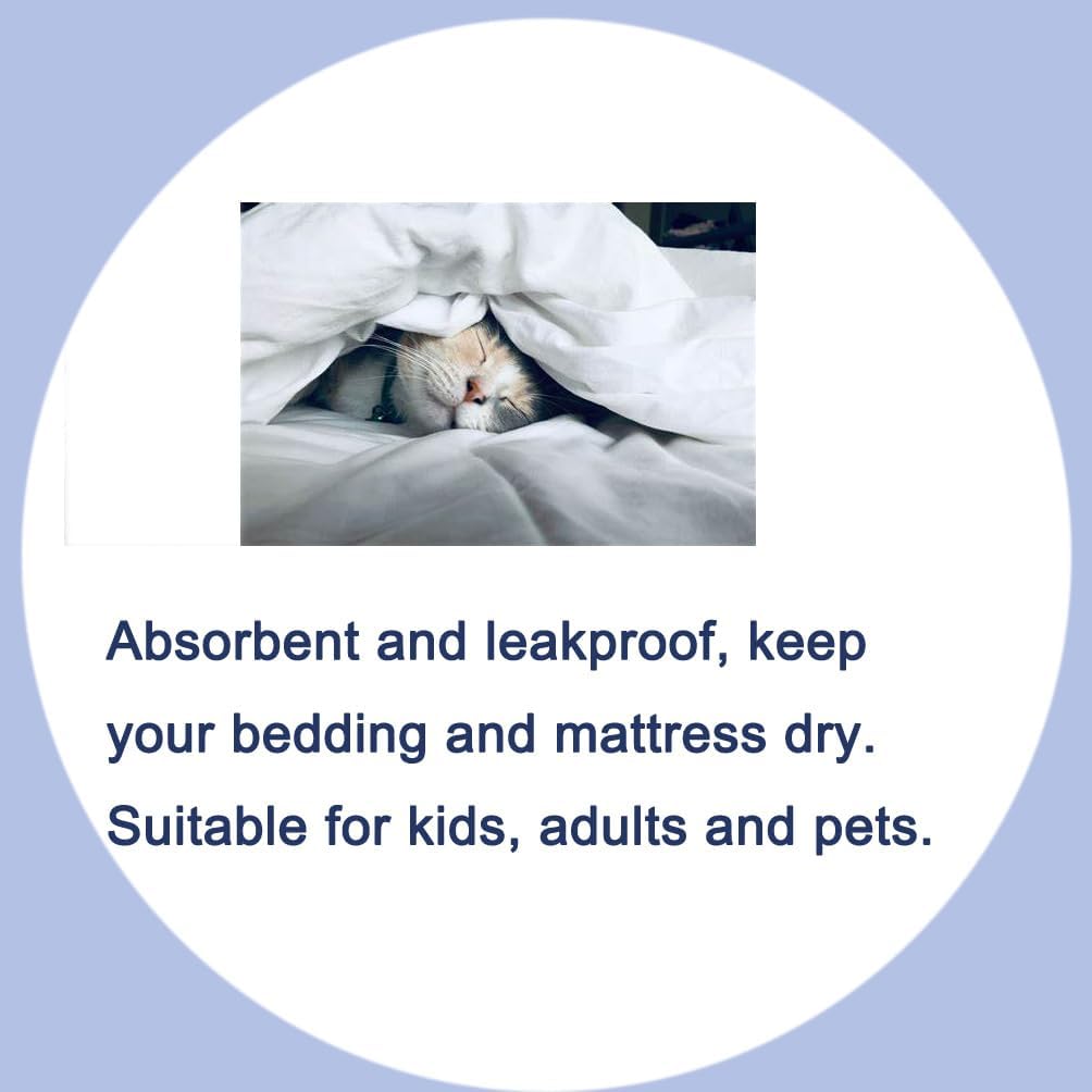 Jadefun Reusable Incontinence Bed Pads 2 Pack 34X36 Waterproof