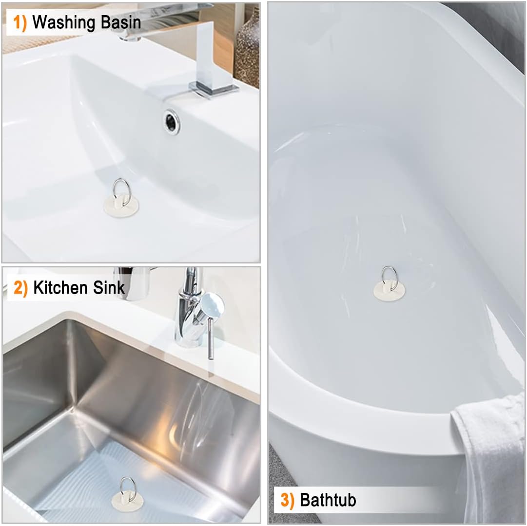 Uxcell Rubber Sink Plug 3pcs for 1 to 1-116 Drains