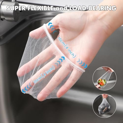 Muslish 200 Pack Kitchen Sink Strainer Mesh Bags 1