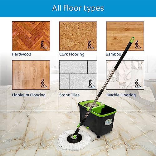 CICLONE Ispinmop Microfiber Mop Head Refill