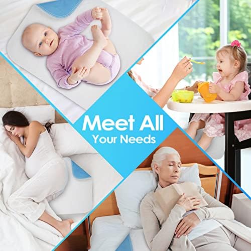Mancosi Waterproof Bed Pad 34x52 Inch Reusable