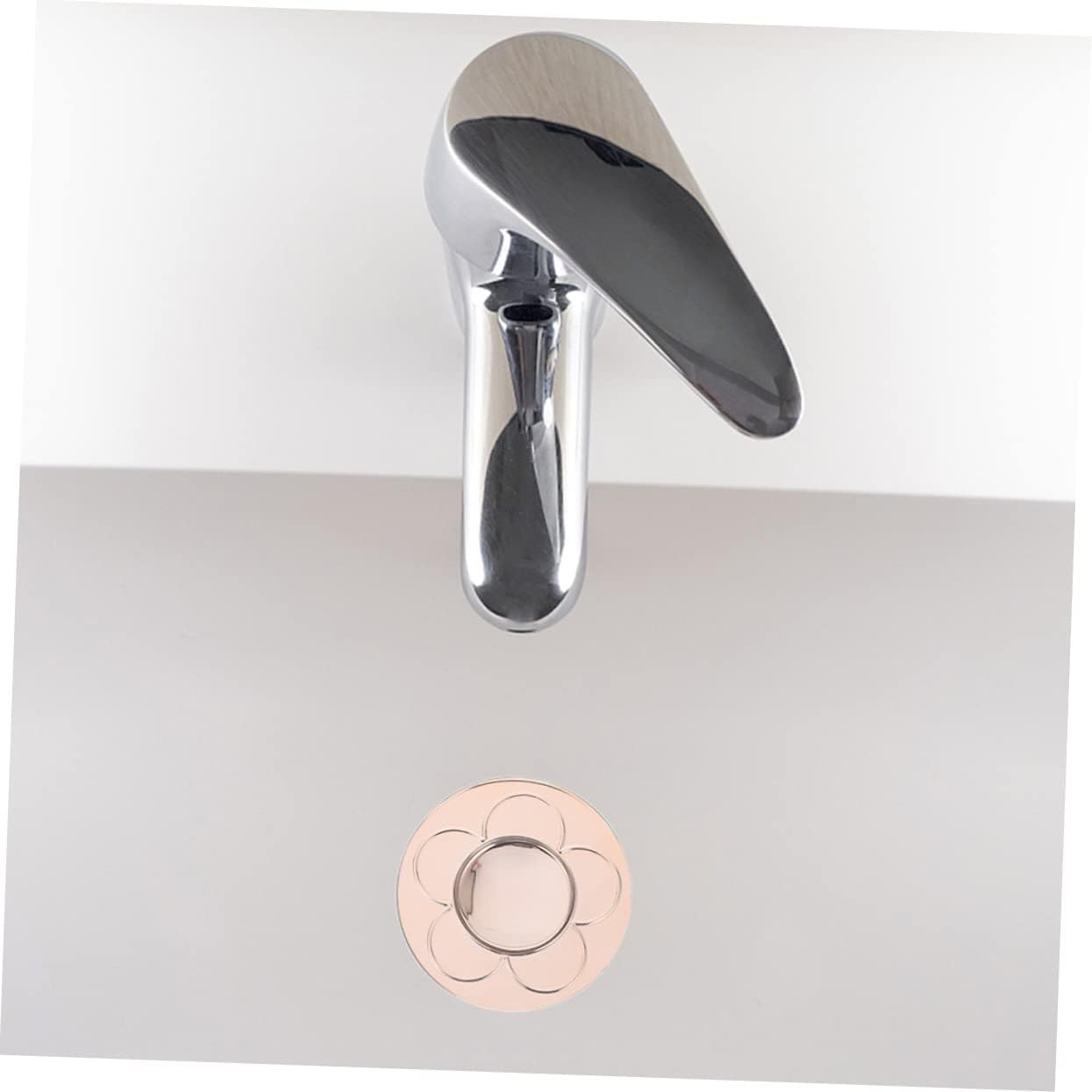 Angoily 2 Pack Rose Gold Copper Sink Stopper Drain Plug Set