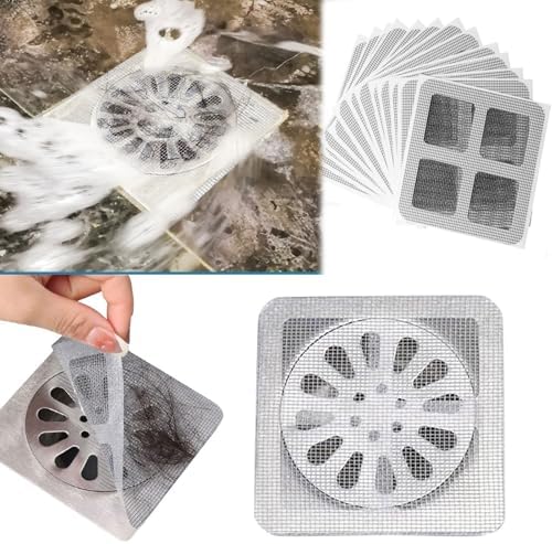 30PCS Disposable Hair Drain Stickers for Bathrooms and Kitchens