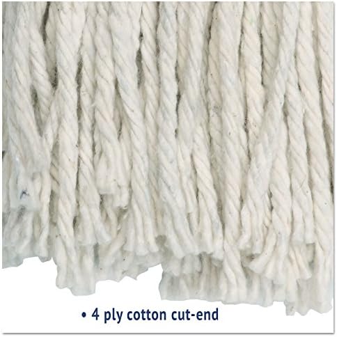 Boardwalk BWK2020CEA Cut-End Cotton Wet Mop Head - White