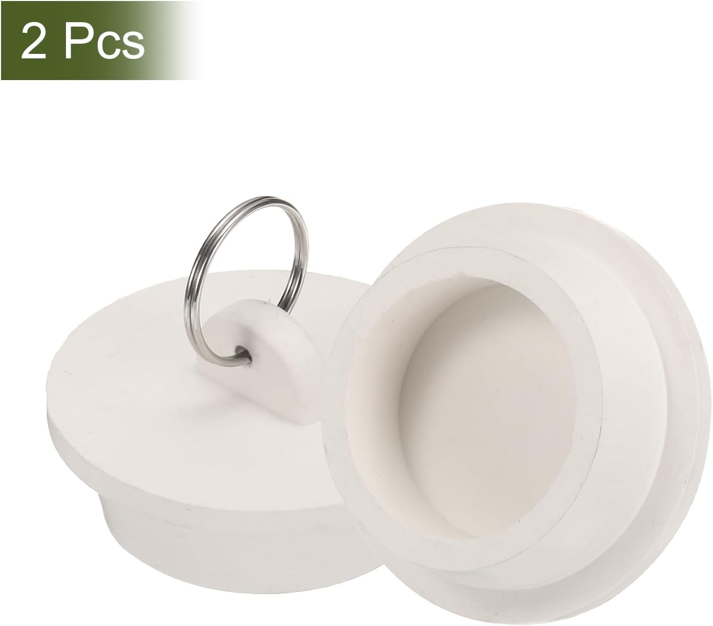 Uxcell 2Pcs Rubber Tub Stoppers for 1-58 Drains