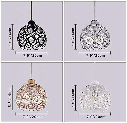 SKIVTGLAMP Dimmable Iron Globe Pendant Light 3-Light Set