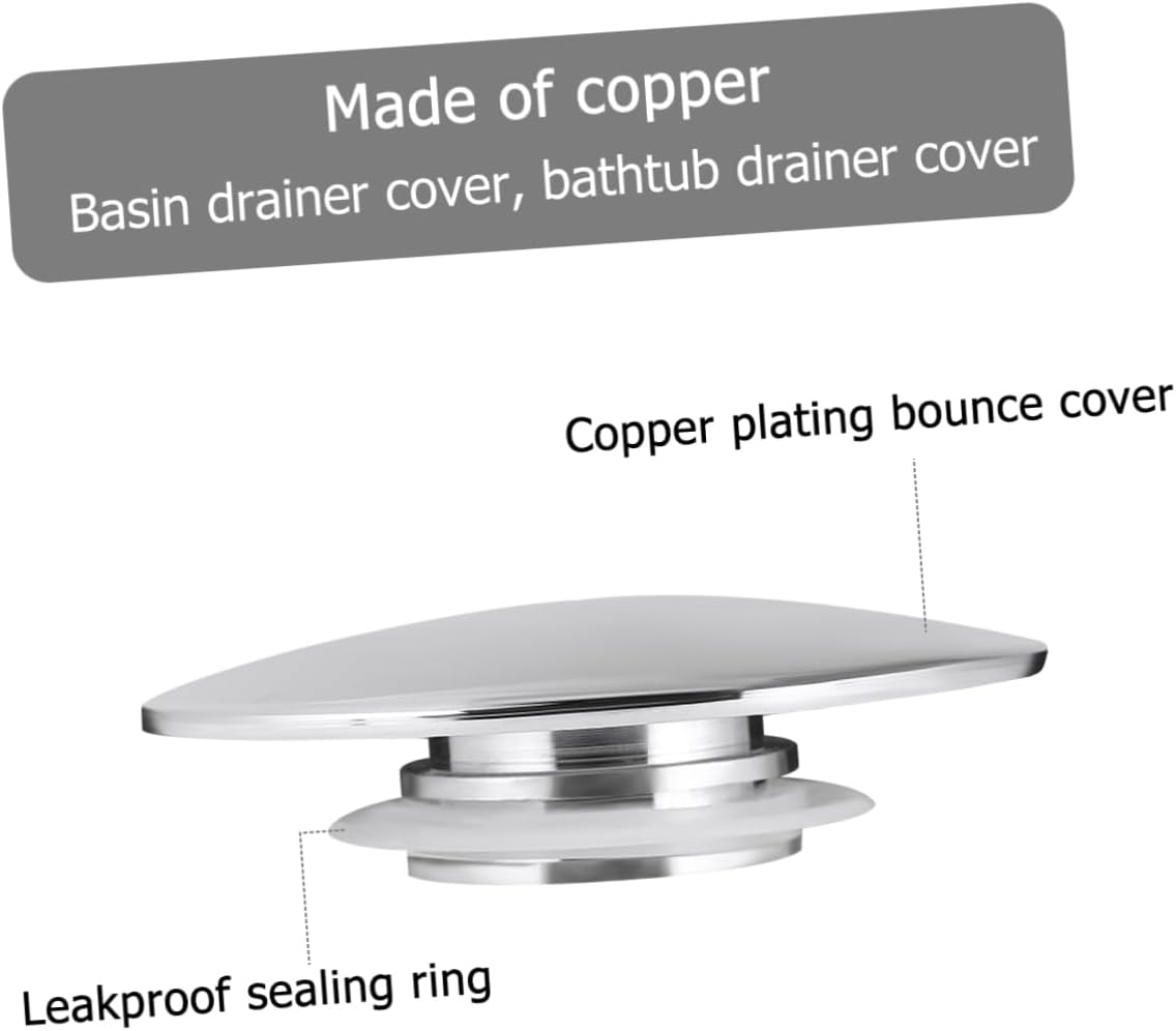 Yardenfun Replacement Bathtub Drain Cover Pop-up Emitter 1