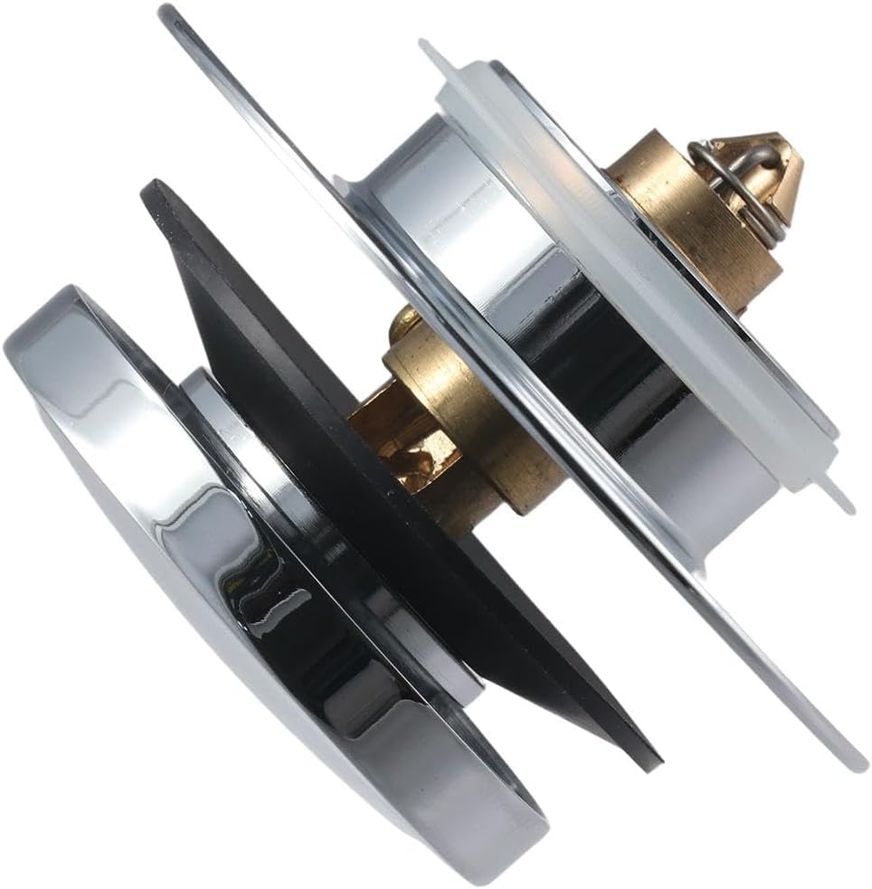 Universal Chrome Bathtub Drain Stopper with Tip Toe Design