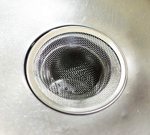 FMH Heavy Duty Stainless Steel Drain Strainer Set of Two 1