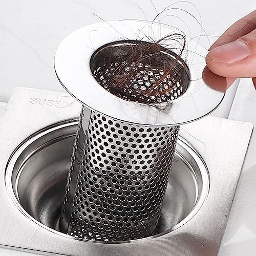 Tookie 4 Pack Stainless Steel Hair Catcher Drain Strainer