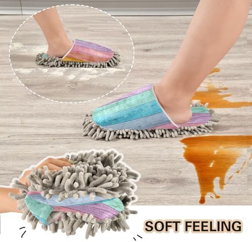 Kigai Microfiber Slippers with Wooden Pattern Size L