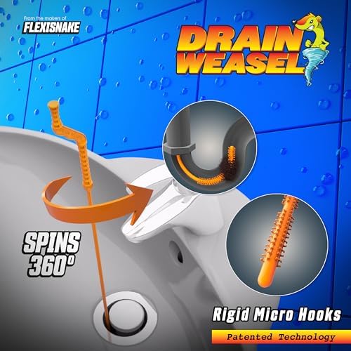 FlexiSnake Drain Weasel 18-Inch Hair Clog Remover