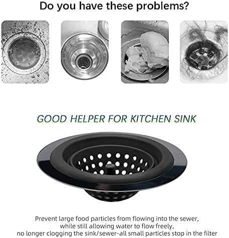 MW-NIHOLA 2PCS Sink Strainers Flexible and Rust Free