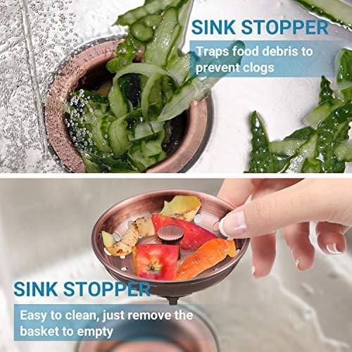 KONE Copper Sink Strainer Basket 2 Pcs 1