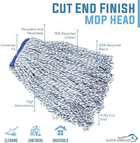 KLEEN HANDLER Cut End Finish Mop Replacement Head
