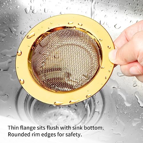 2PCS Kitchen Sink Strainers Stainless Steel
