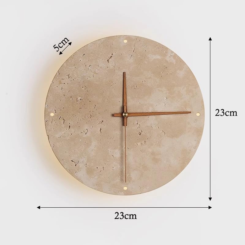 LINGCMP Marble Wall Sconce with Clock Hand