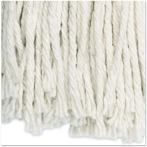 Boardwalk BWK2024CEA No 24 Cotton Cut-End Wet Mop Head White