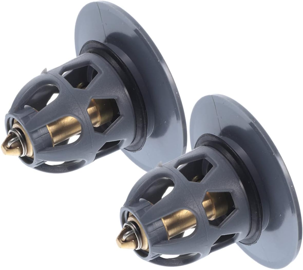 UKCOCO 2pcs Universal Bathtub Drain Plug Copper Material No Leak Easy Install