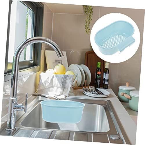 LIFKICH 2Pcs Sturdy Kitchen Sink Drain Basket with Food Strainer and Colander