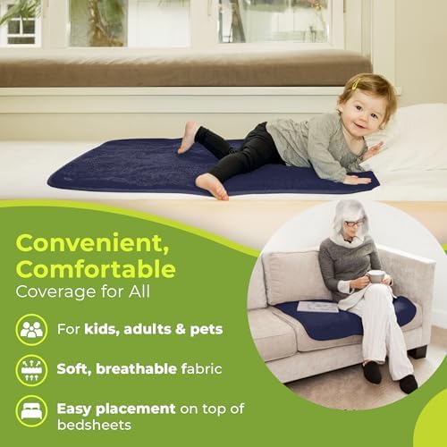 PeapodMats Waterproof Bed Mat - Reusable Underpad for Kids Adults